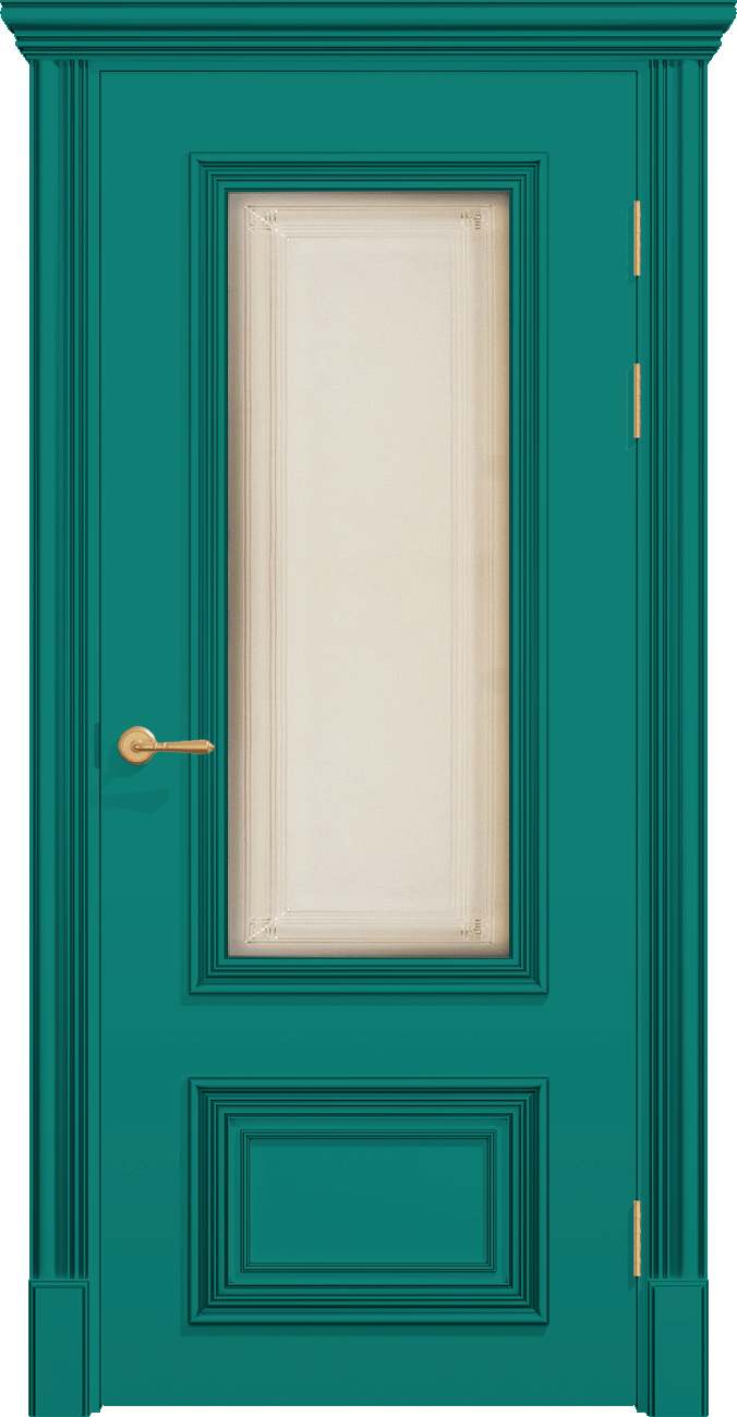 Купить межкомнатную дверь ПО ПОЛО 2F/G1  цвета ral 6033 в Москве