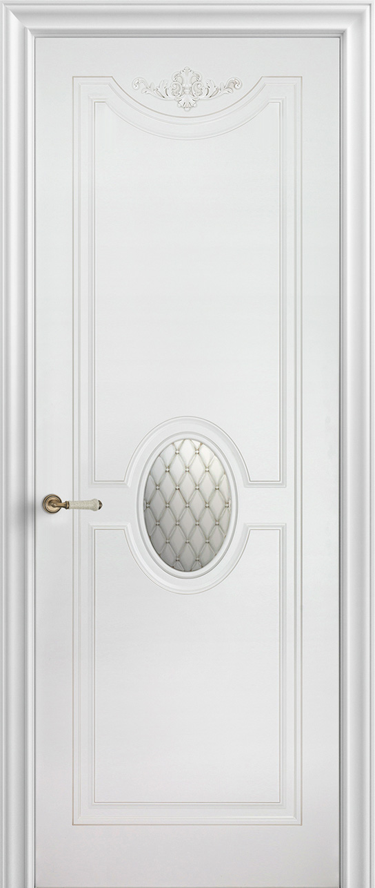 Купить межкомнатную дверь Л60-B   цвета белый в Москве