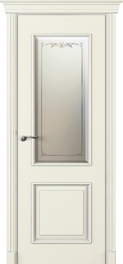 Купить межкомнатную дверь Л13С со стеклом  цвета ral 9010 в Нижнем Новгороде