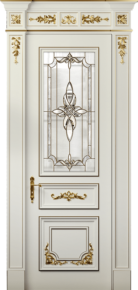 Купить межкомнатную дверь Модель №301-В  цвета белый в Нижнем Новгороде