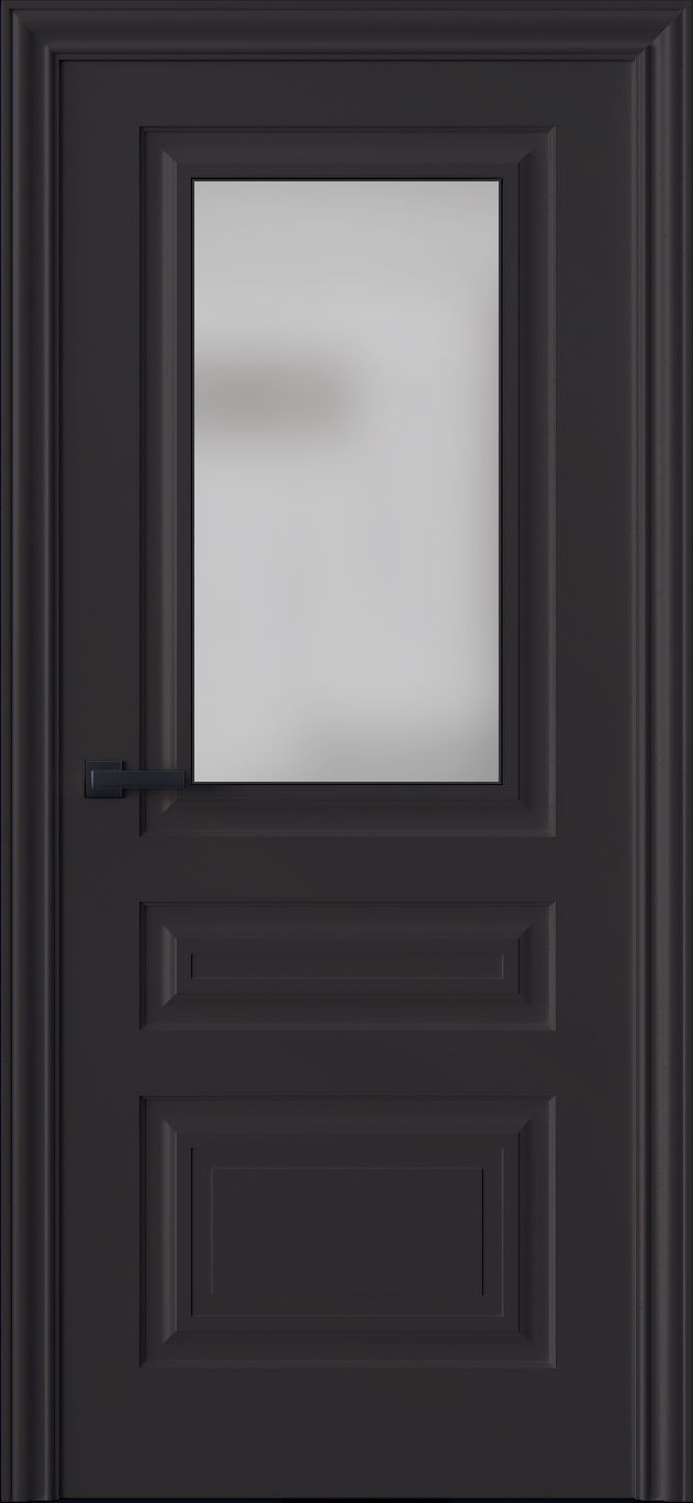 Купить межкомнатную дверь Трио 03S  цвета ral 8019 в Москве
