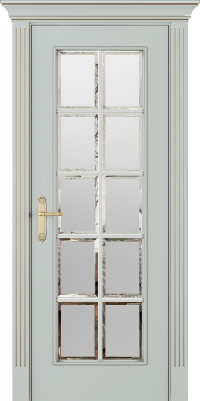 Купить межкомнатную дверь ЛФ20 со стеклом Сатин  цвета ral 7035 в Нижнем Новгороде