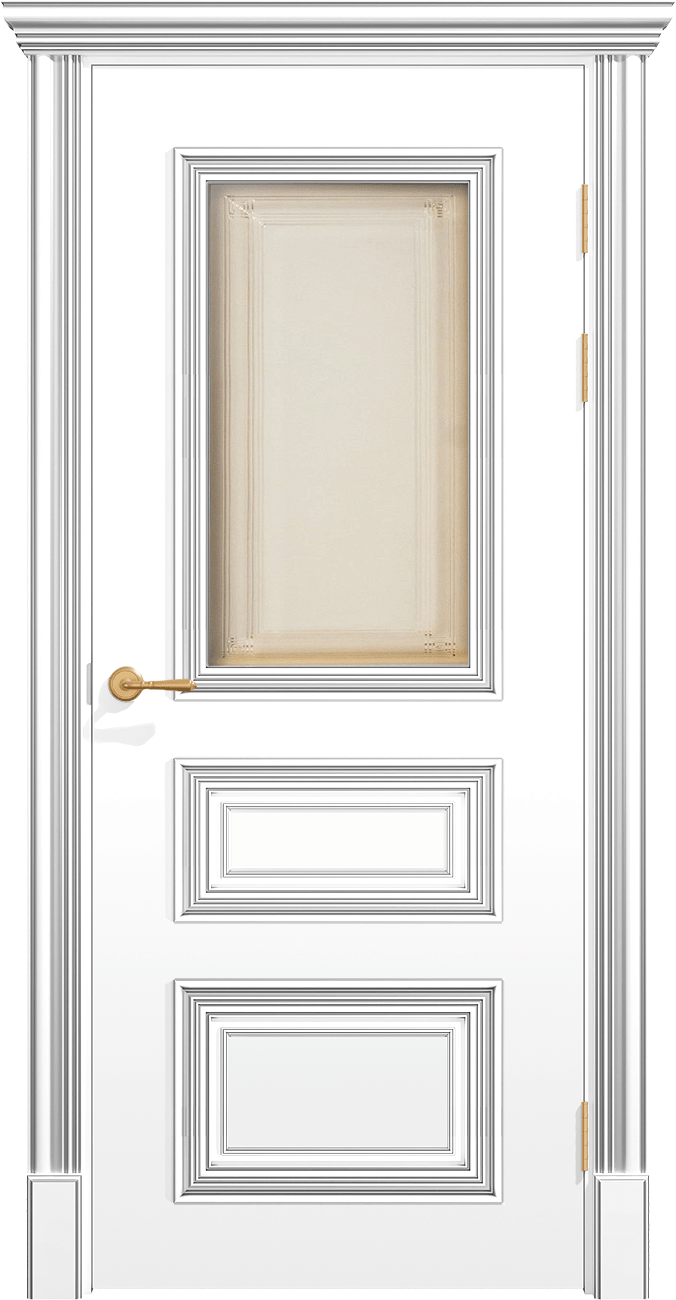 Купить межкомнатную дверь ПОЛО 3FХ/G1 с одним стеклом цвета ral 9010 в Москве