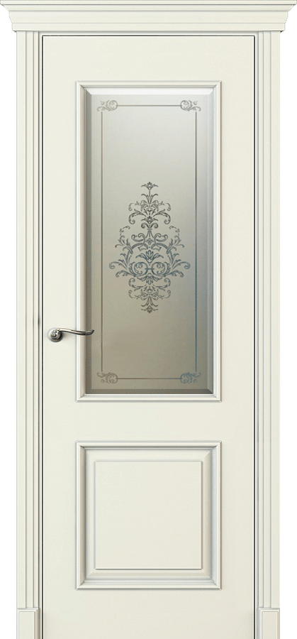 Купить межкомнатную дверь Л13Б со стеклом  цвета ral 9010 в Нижнем Новгороде