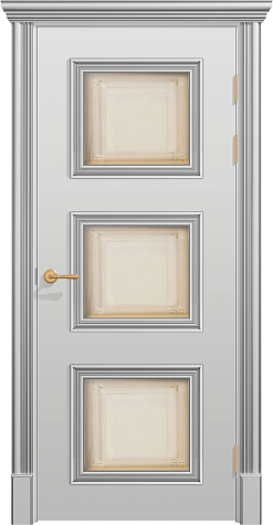 Межкомнатная дверь ПО ПОЛО 3F/G3  цвета ral 7035