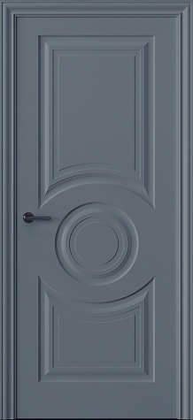 Глухая межкомнатная дверь Трио 04  цвета ral 7046