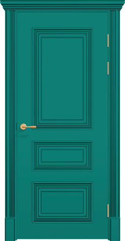 Глухая межкомнатная дверь ПГ ПОЛО 3FX цвета ral 6033