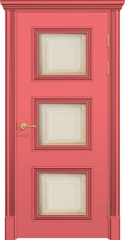 Межкомнатная дверь ПО ПОЛО 3F/G3  цвета ral 3014
