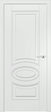 Глухая межкомнатная дверь Аквитания "A" цвета ral 9003