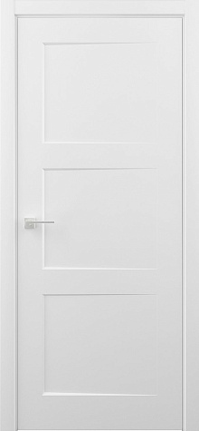 Глухая межкомнатная дверь Модель PF3 цвета белый