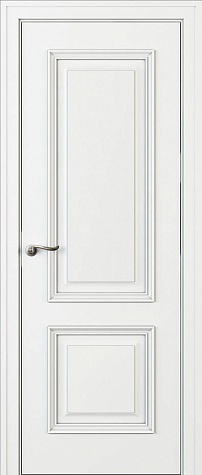 Глухая межкомнатная дверь Л44 цвета белый