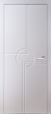 Глухая межкомнатная дверь Модель S-Line 11 цвета белый
