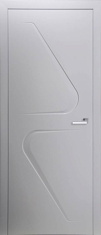 Глухая межкомнатная дверь Модель S-Line 3 цвета белый