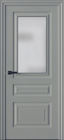 Межкомнатная дверь Трио 03S  цвета ral 7044