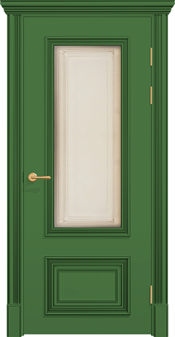 Межкомнатная дверь ПО ПОЛО 2F/G1  цвета ral 6011