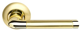 Ручка раздельная Stella LD28-1SG/GP-4 матовое золото/золото TECH (кв. 8х140)