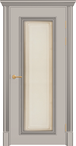 Межкомнатная дверь ПОЛО 1F/G  цвета ral 7044