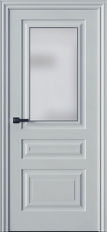 Межкомнатная дверь Трио 03S  цвета ral 9010