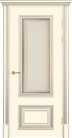 Межкомнатная дверь ПО ПОЛО 2F/G1  цвета ral 9001