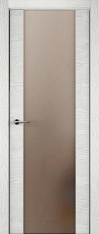 Межкомнатная дверь ЛШ 70 со стеклом  цвета белый