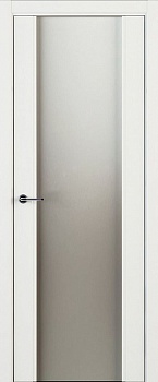 Межкомнатная дверь Л 80 со стеклом  цвета белый