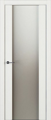 Межкомнатная дверь Л 80 со стеклом  цвета белый