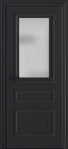 Межкомнатная дверь Трио 03S  цвета ral 8019