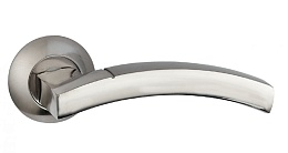 Дверная ручка Bussare Solido A-37-10 Chrome/S.Chrome