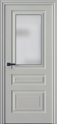Межкомнатная дверь Трио 03S  цвета ral 9001