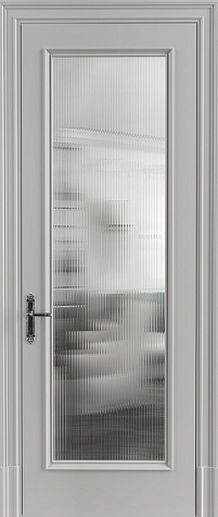 Межкомнатная дверь Модель N 01-CP   цвета ral 7035