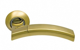 Дверная ручка Sillur 132 S.Gold/P.Gold