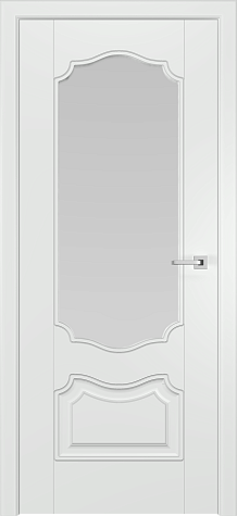 Межкомнатная дверь Аквитания "O"  цвета ral 9003