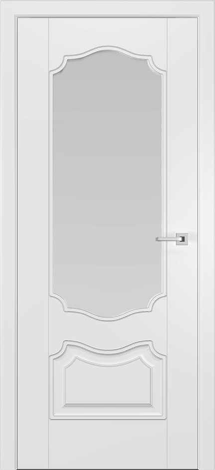 Межкомнатная дверь Аквитания "O"  цвета ral 9003
