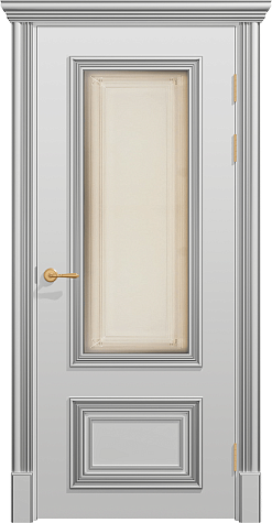 Межкомнатная дверь ПО ПОЛО 2F/G1  цвета ral 7035