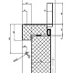 Дверь противопожарная одностворчатая остекленная ДМП-1 2 типа EIS30/60 0