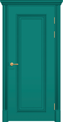 Глухая межкомнатная дверь ПОЛО 1F цвета ral 6033