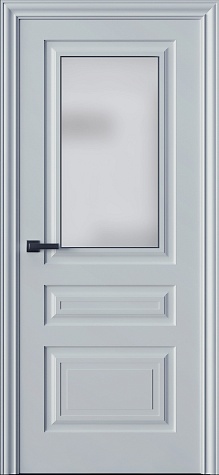 Межкомнатная дверь Трио 03S  цвета ral 9016