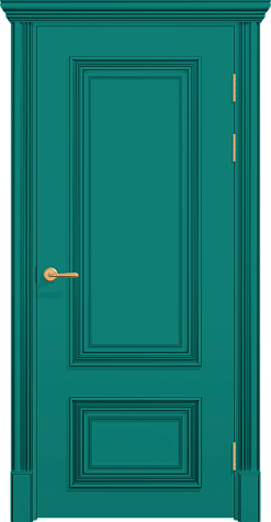 Глухая межкомнатная дверь ПГ ПОЛО 2F цвета ral 6033