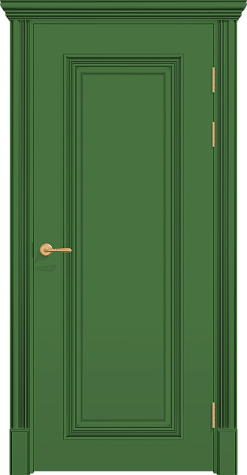 Глухая межкомнатная дверь ПОЛО 1F цвета ral 6011