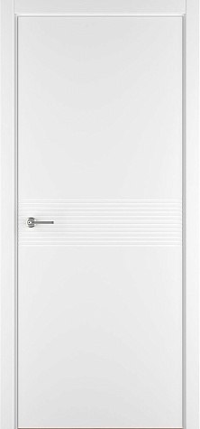 Глухая межкомнатная дверь Модель LX417 цвета белый
